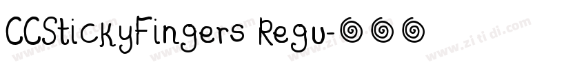 CCStickyFingers Regu字体转换